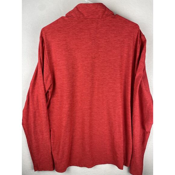 New Balance 1/4 Quarter Zip Light Pullover Men’s Size L Red Running Activewear - Picture 3 of 4
